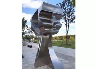 Large Modern Outdoor Stainless Steel Art Wholesale Man Sculpture Matt Finish