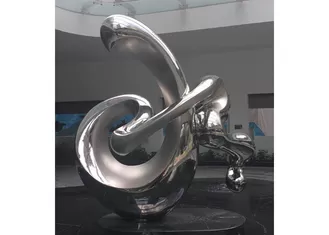 Large Size Contemporary Art Abstract Stainless Steel Sculpture Polished Finish