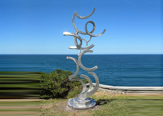 Contemporary Art Stainless Steel Sculpture For Outdoor Decoration Anti Corrosion 