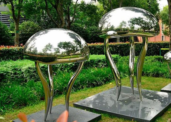 Custom Size Garden Landscape Stainless Steel Sculpture Animal Jellyfish Sculpture